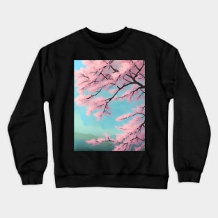 Ukiyo-e Japanese Art - Cherry Blossoms in Full Bloom Crewneck Sweatshirt